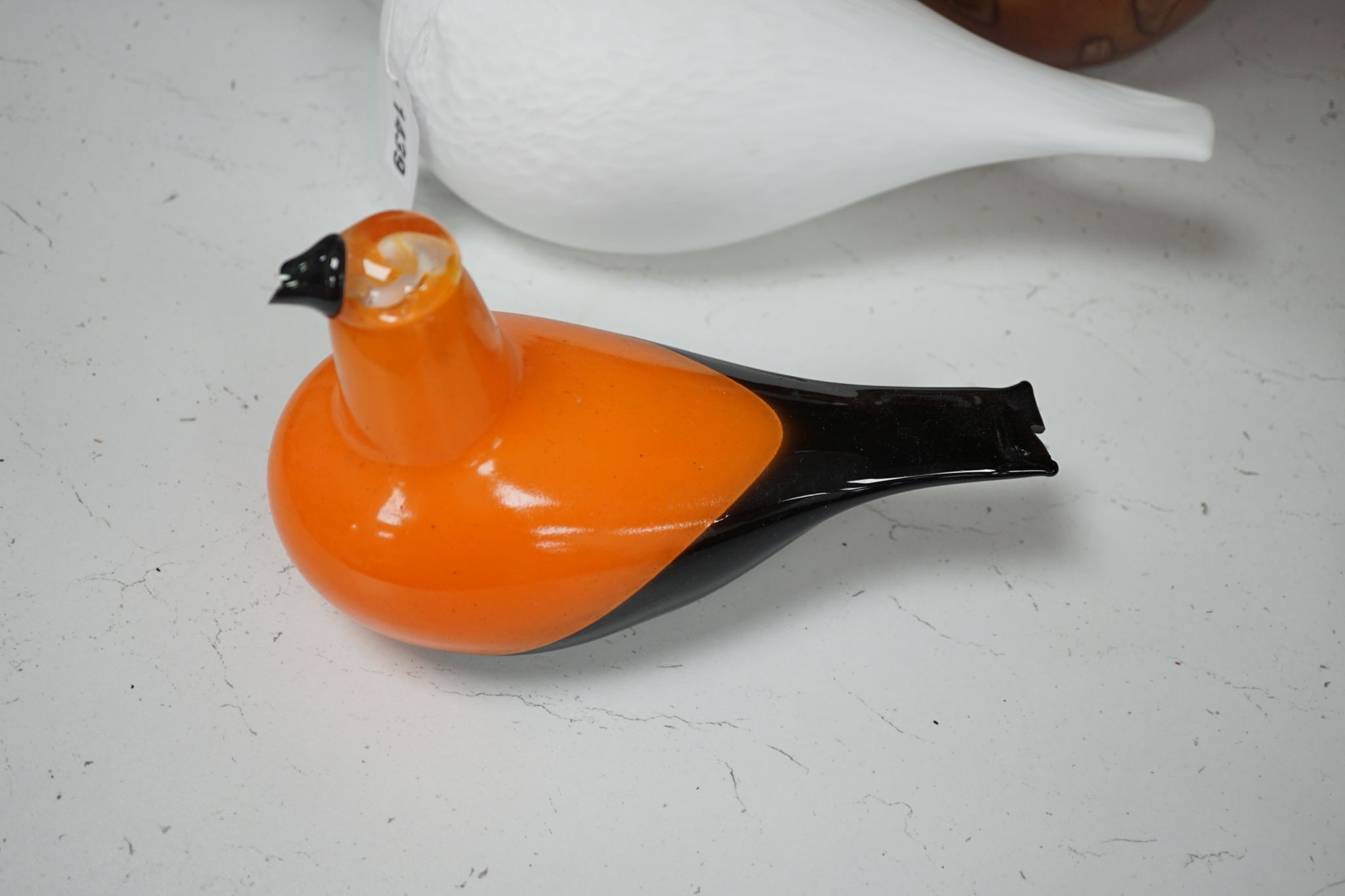 Seven Olive Toikka for littala studio glass birds, owl 26cm